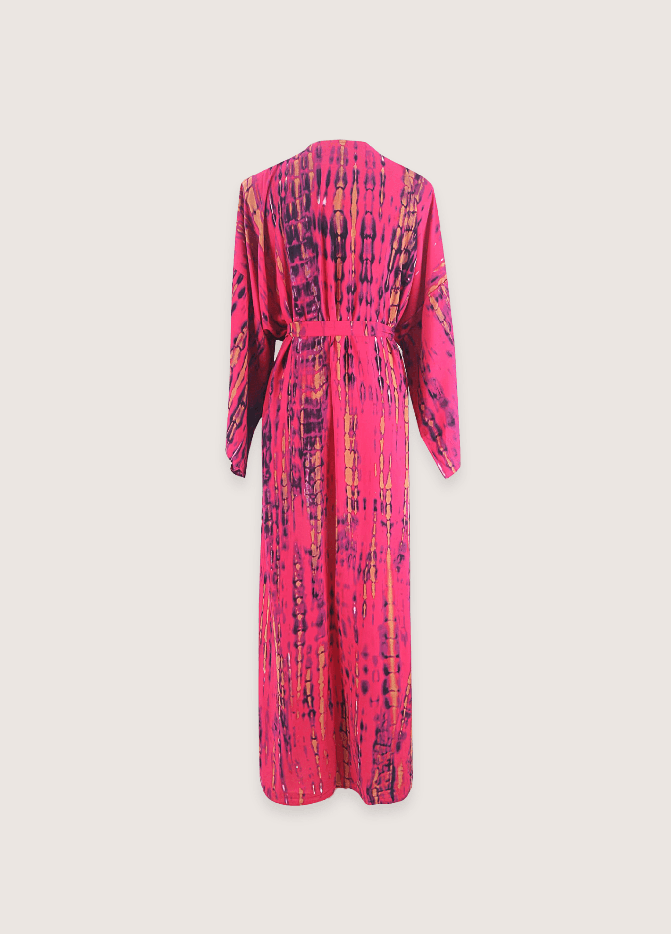 Kimono long femme viscose motif vague – Tie Dye