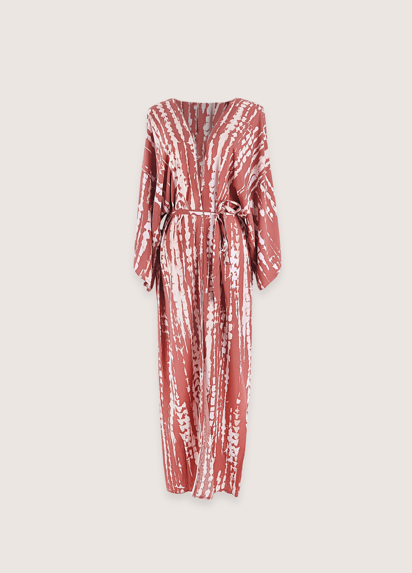 Kimono long femme viscose motif vague – Tie Dye