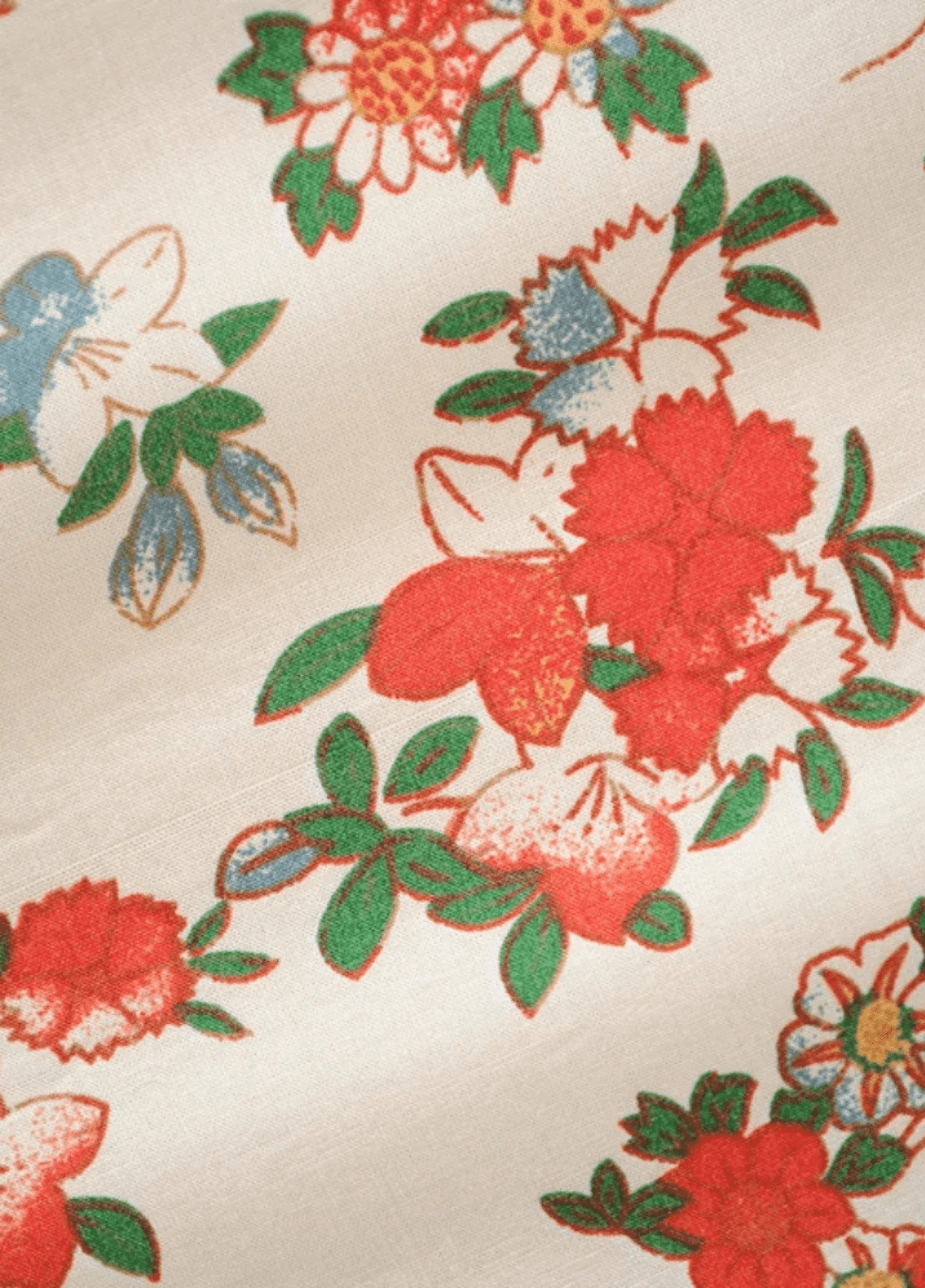 Kimono long femme motif pivoine blanc – Yume