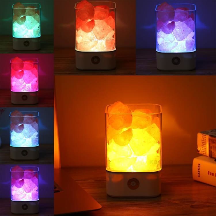 ATELIER-TIBET Lampe de Sel de l’Himalaya – Lumière douce & ambiance apaisante