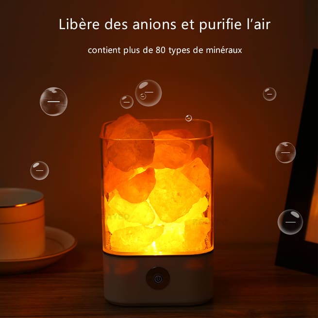 ATELIER-TIBET Lampe de Sel de l’Himalaya – Lumière douce & ambiance apaisante