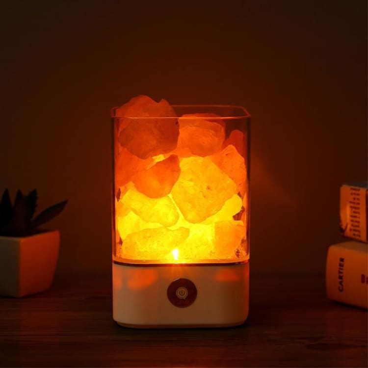 ATELIER-TIBET Lampe de Sel de l’Himalaya – Lumière douce & ambiance apaisante