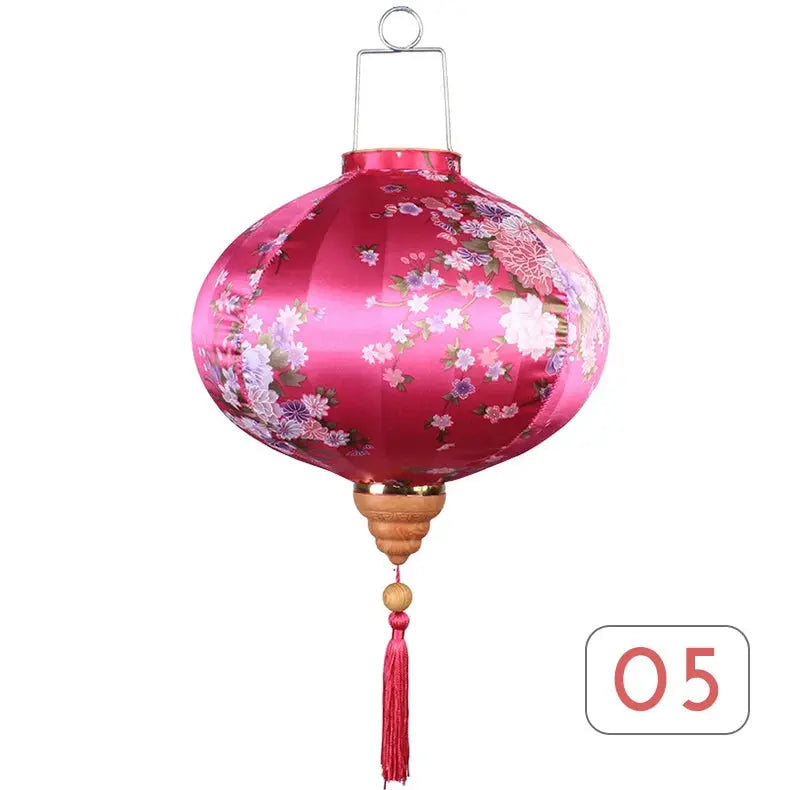 ATELIER-TIBET – Lanterne Murale Japonaise en Soie Traditionnelle