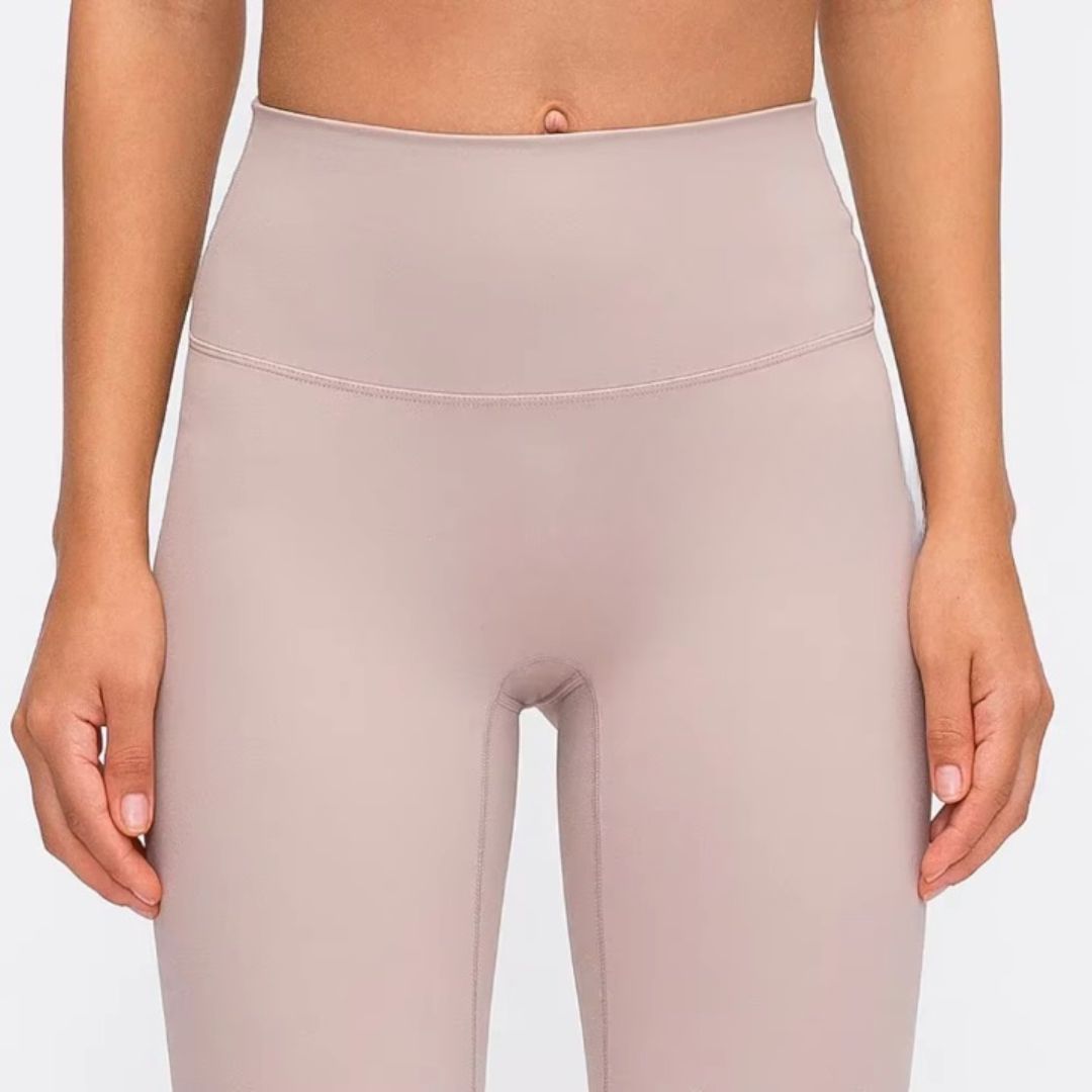 ATELIER-TIBET – Legging Yoga Rose Élégance & Douceur en Nylon & Spandex