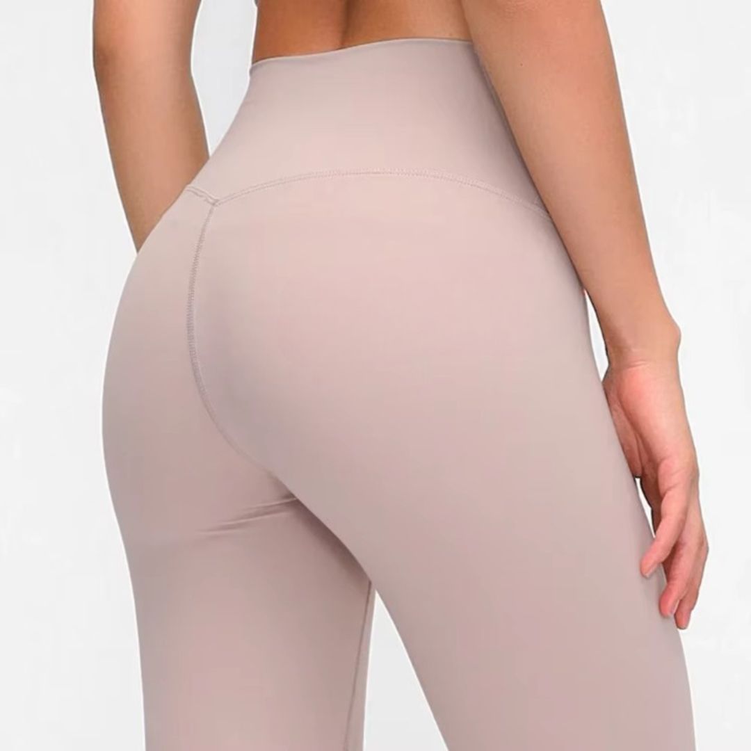 ATELIER-TIBET – Legging Yoga Rose Élégance & Douceur en Nylon & Spandex