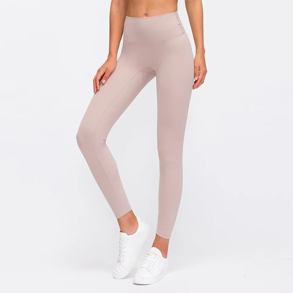 ATELIER-TIBET – Legging Yoga Rose Élégance & Douceur en Nylon & Spandex