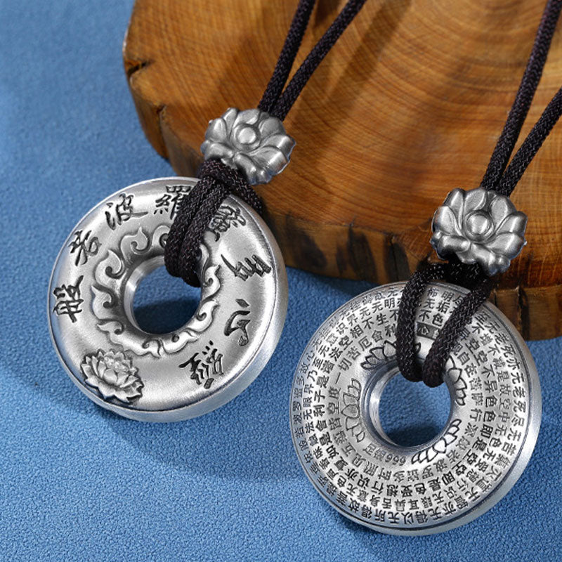 ATELIER-TIBET Collier Lotus & Boucle de Paix Argent 999 – Harmonie & Équilibre