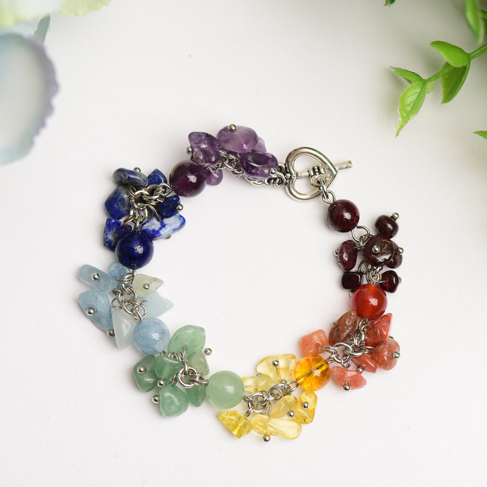 ATELIER-TIBET – Bracelet Chakra en Cristaux Naturels, Équilibre Énergétique