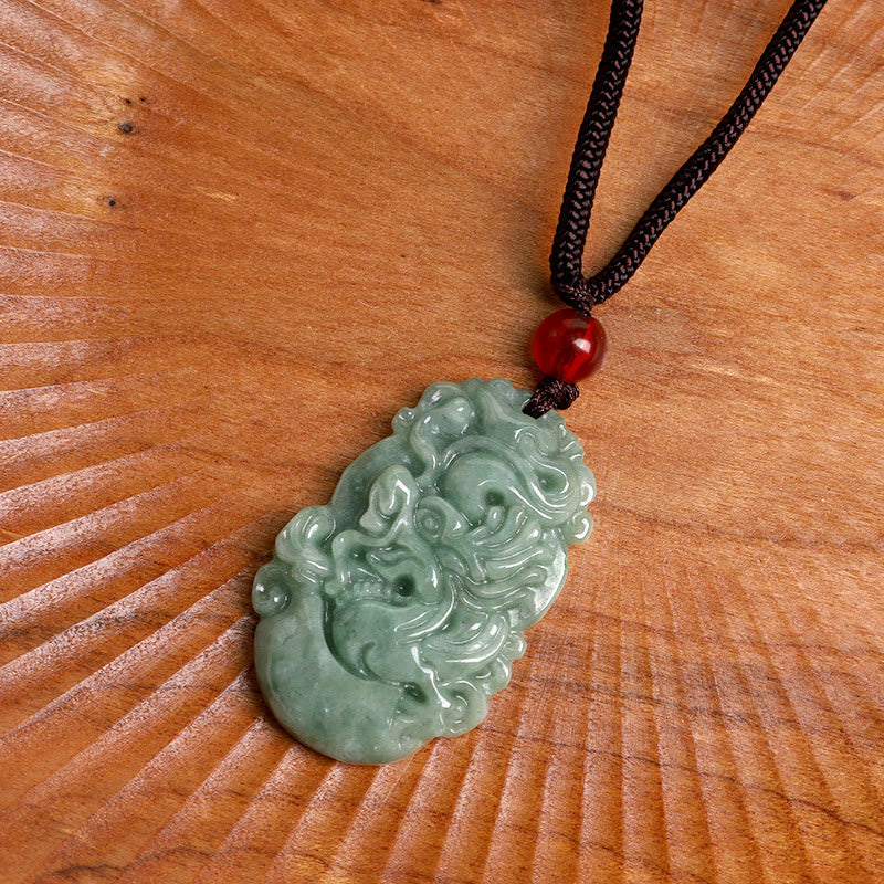 ATELIER-TIBET – Collier en Jade Naturel Zodiac Chinois (12 Signes)