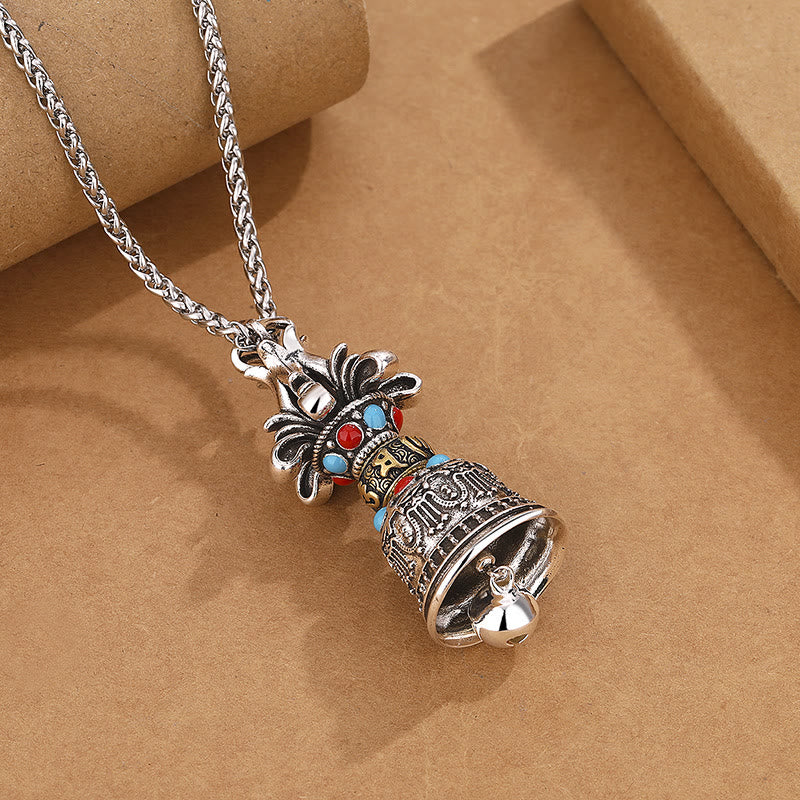 ATELIER-TIBET – Collier Vajra Tibétain Om Mani Padme Hum en Cuivre