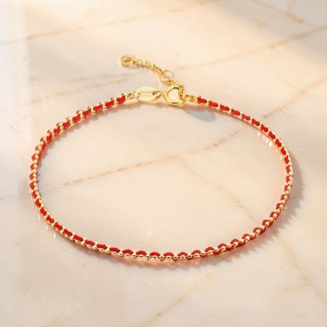 ATELIER-TIBET – Bracelet Cordon Rouge – Chaîne de Protection