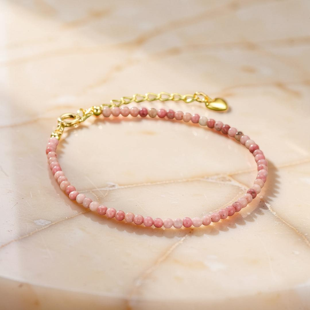 ATELIER-TIBET – Bracelet Rhodonite – Ciel Rosé