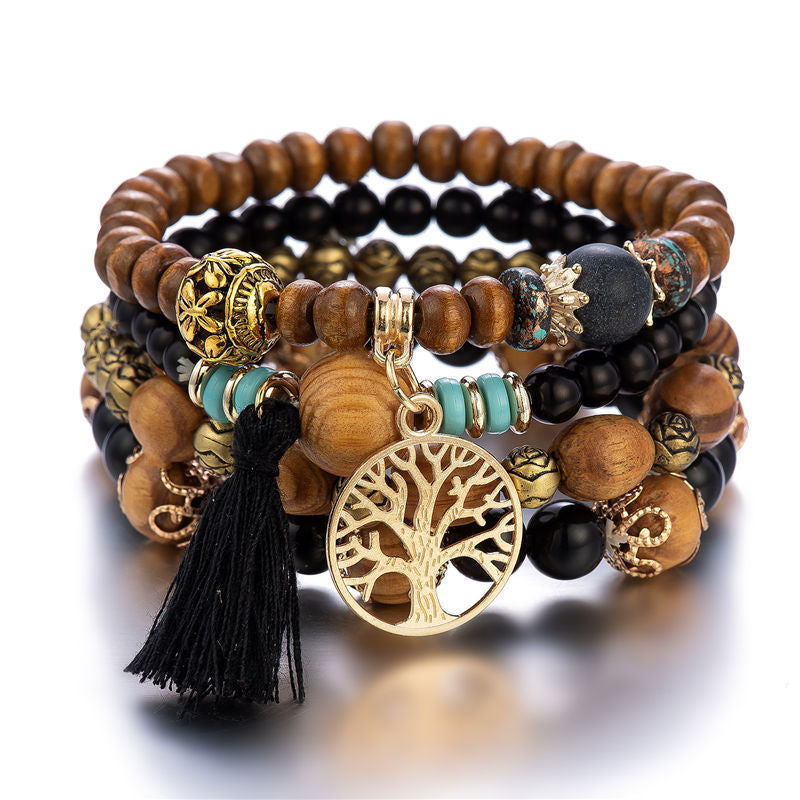 ATELIER-TIBET – Bracelet Arbre de Vie - Abondance, Bois