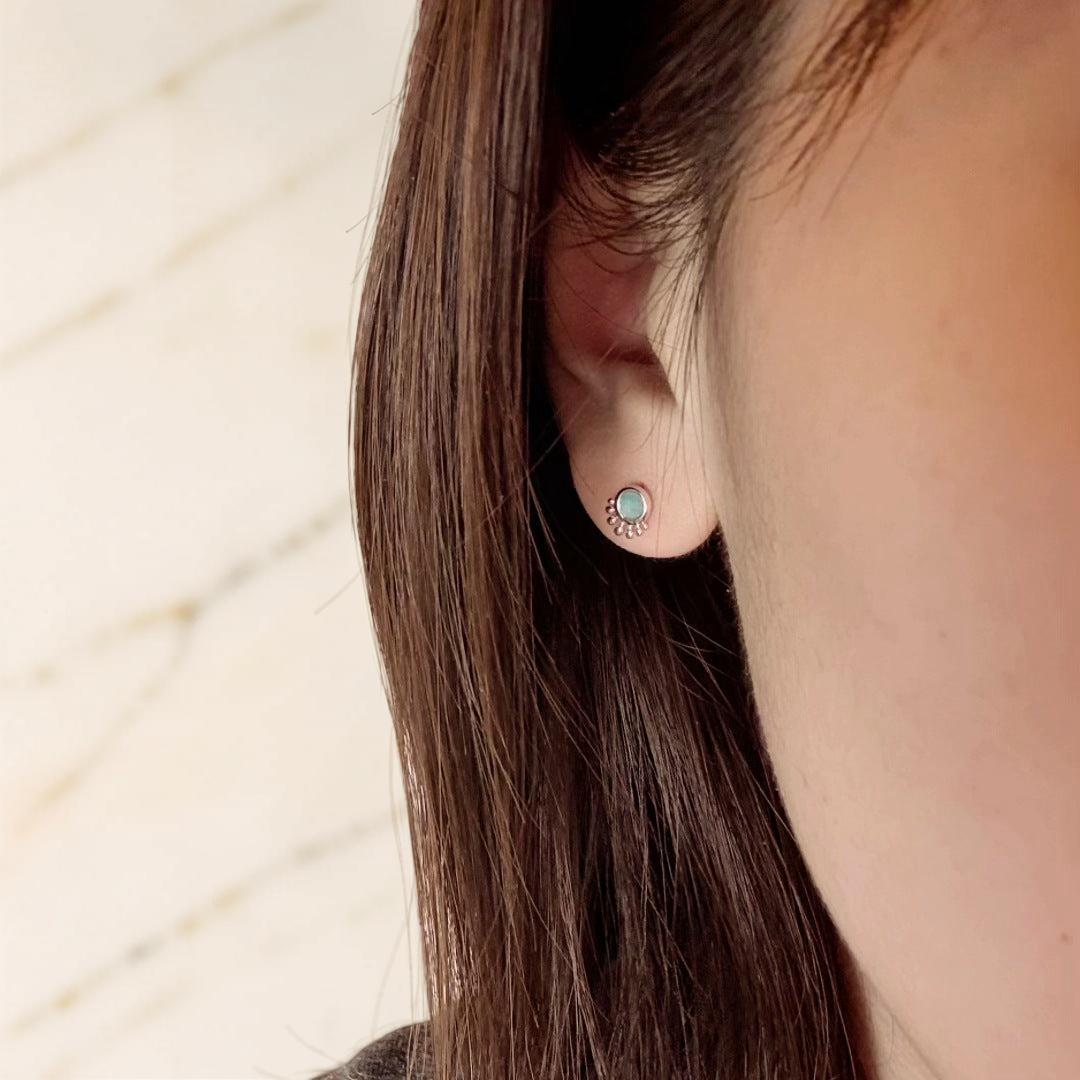 ATELIER-TIBET – Boucles d'Oreilles Amazonite – Brise d'Océan, Argent