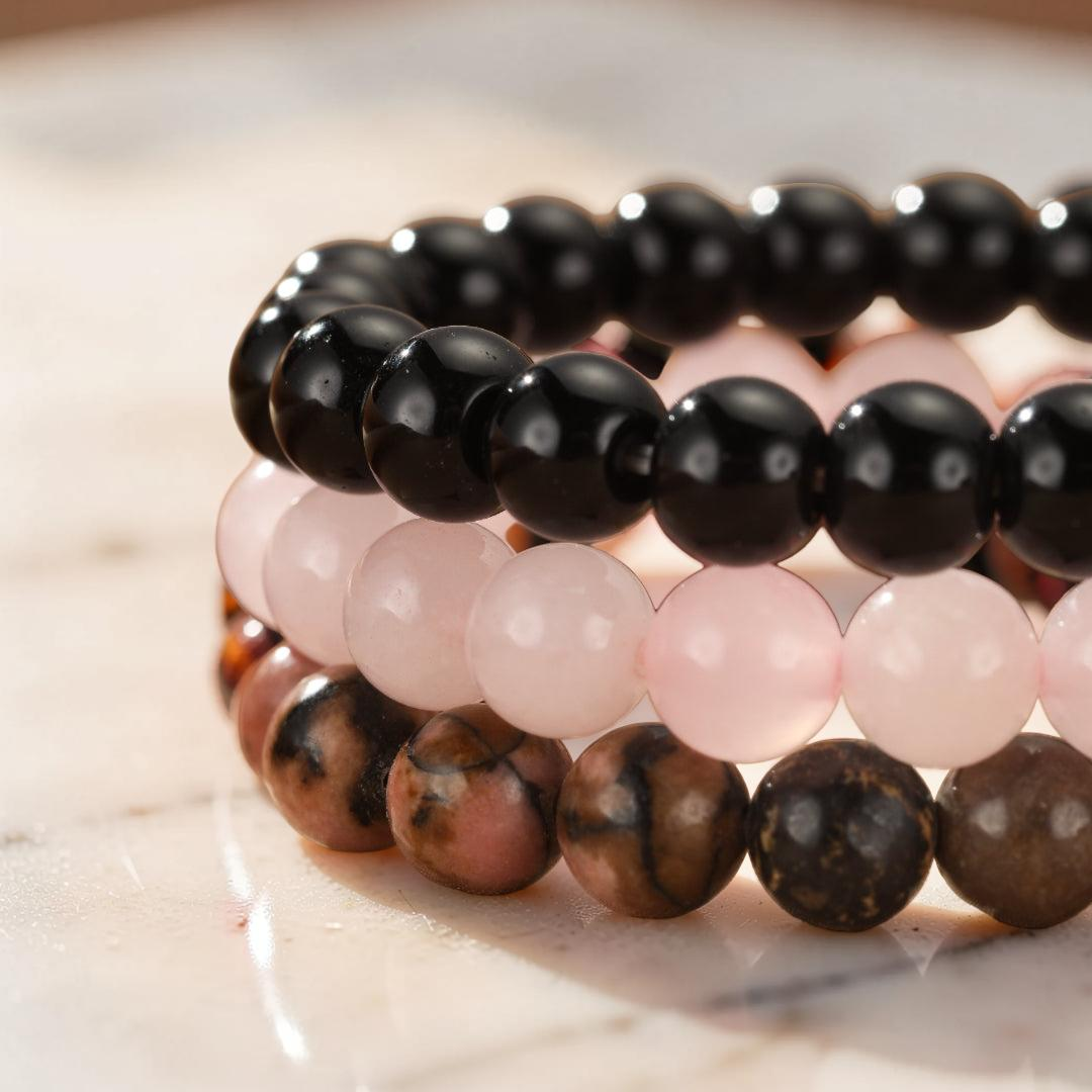 ATELIER-TIBET – Bracelet en Pierres Naturelles - Trio