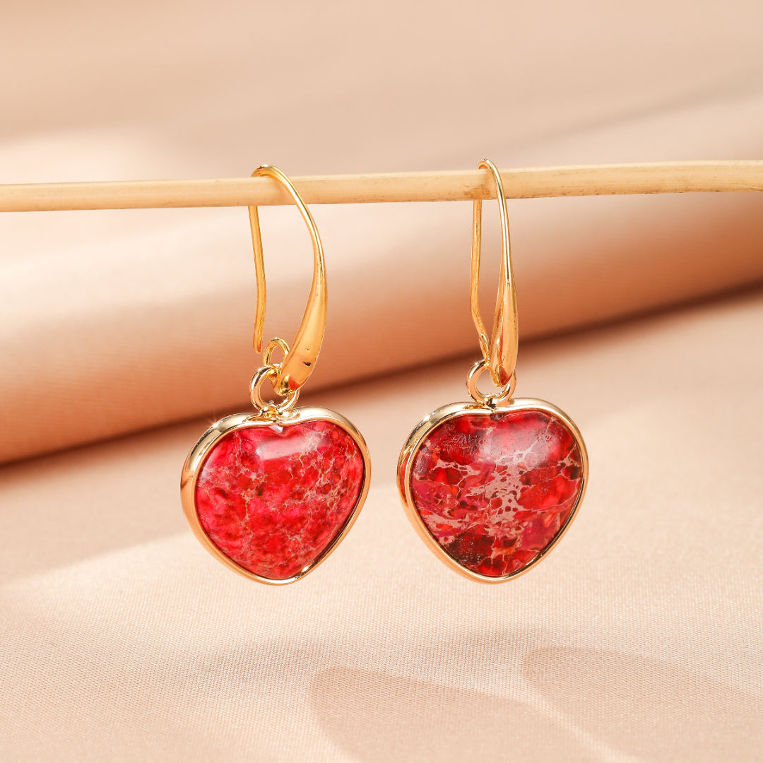 ATELIER-TIBET – Boucles d’Oreilles Jaspe – Éclat Vital