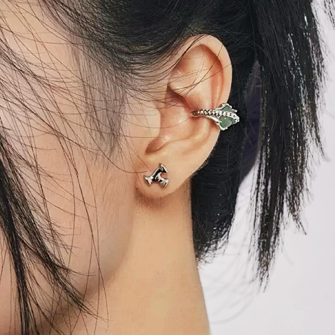 ATELIER-TIBET – Boucles d'Oreilles Aventurine – Énergie Harmonieuse, Argent