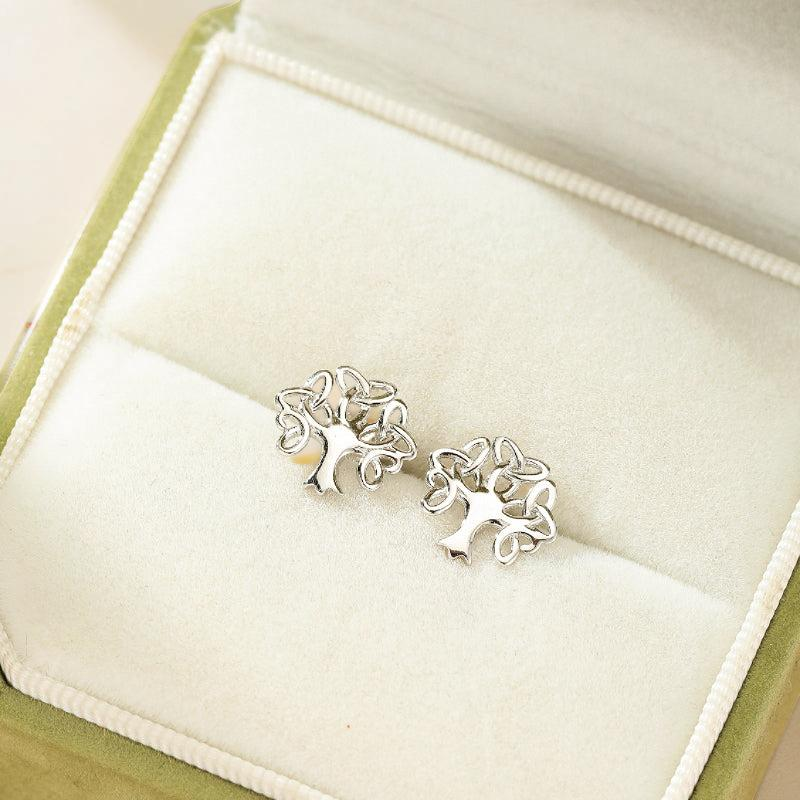 ATELIER-TIBET – Boucles d'oreilles – Racines Éternelles, Argent 925