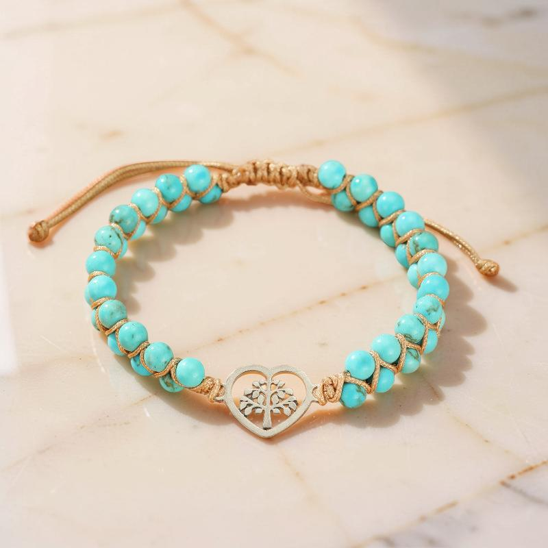 ATELIER-TIBET – Bracelet Turquoise Arbre de Vie – Océan de Vie
