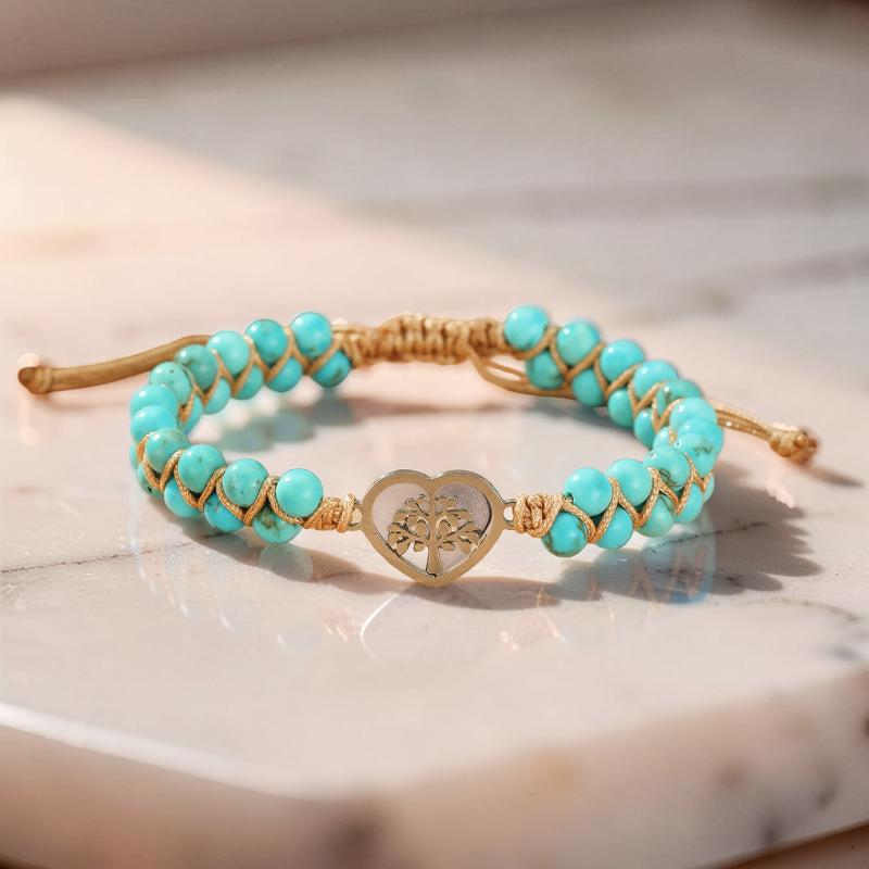 ATELIER-TIBET – Bracelet Turquoise Arbre de Vie – Océan de Vie