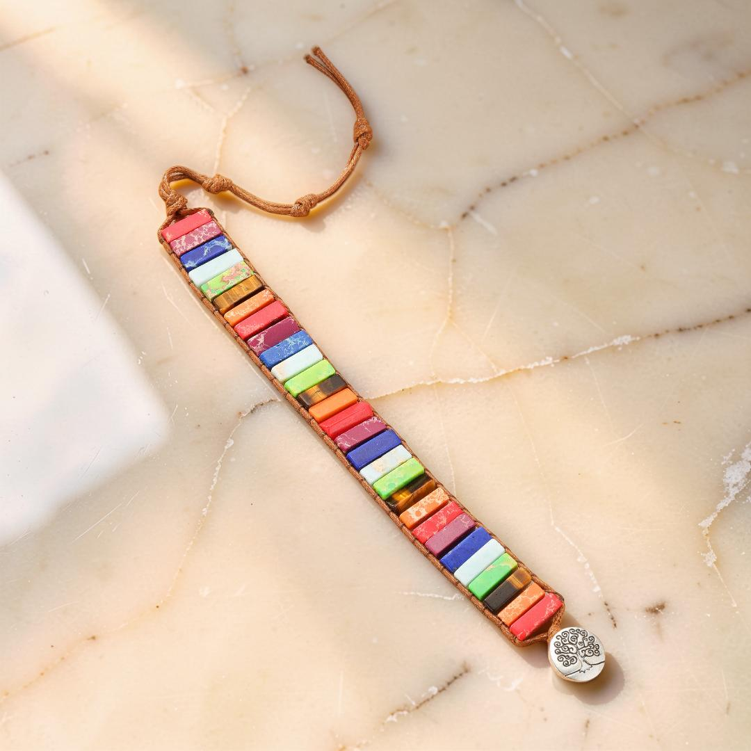 ATELIER-TIBET – Bracelet Jaspe – Harmonie des Chakras