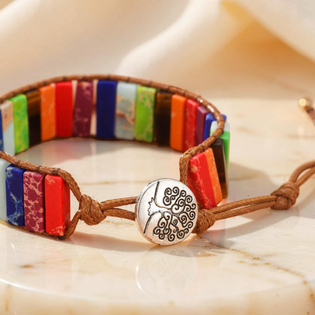 ATELIER-TIBET – Bracelet Jaspe – Harmonie des Chakras