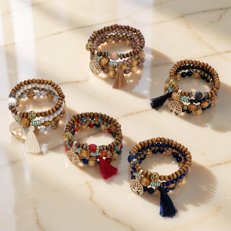 ATELIER-TIBET – Bracelet Arbre de Vie - Abondance, Bois