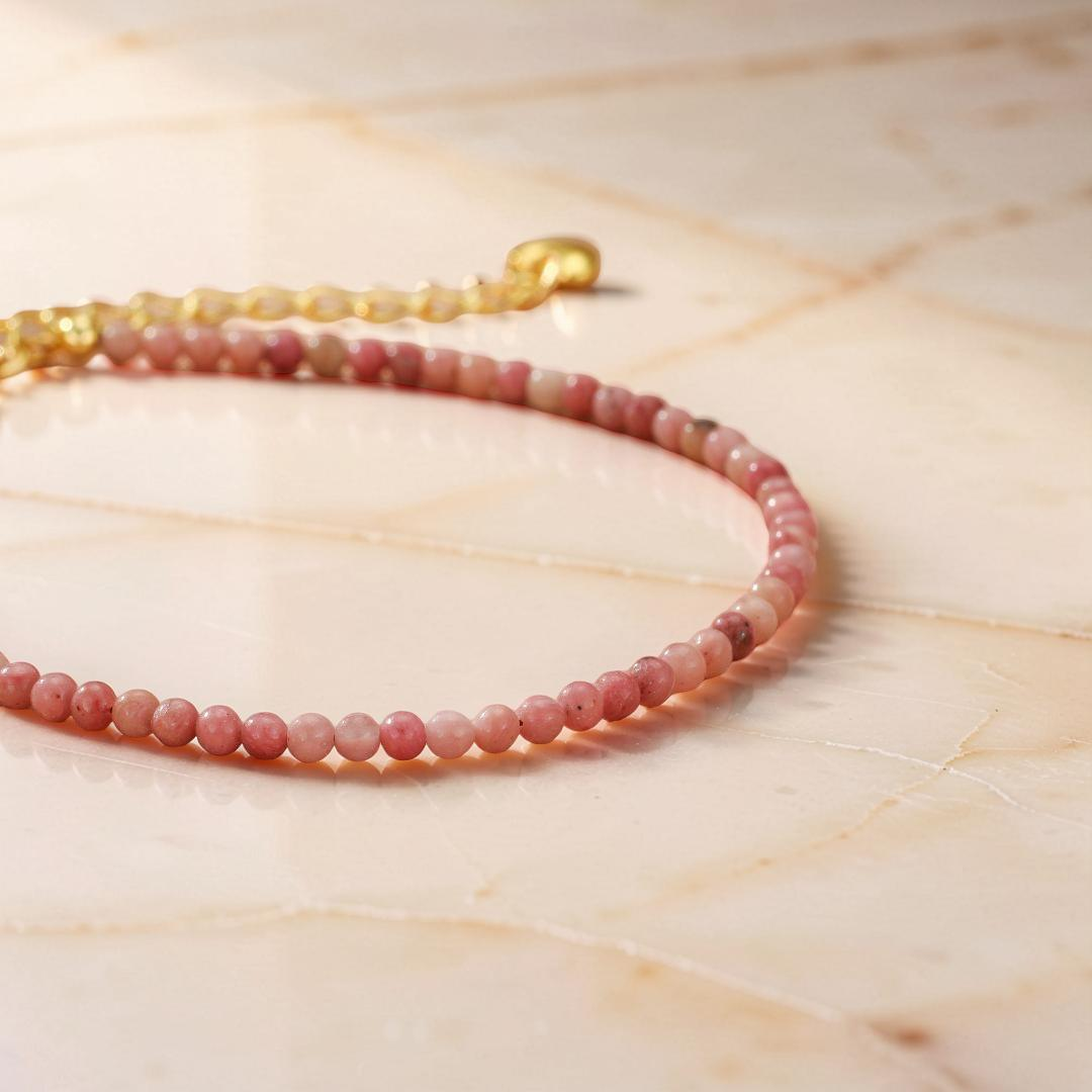 ATELIER-TIBET – Bracelet Rhodonite – Ciel Rosé