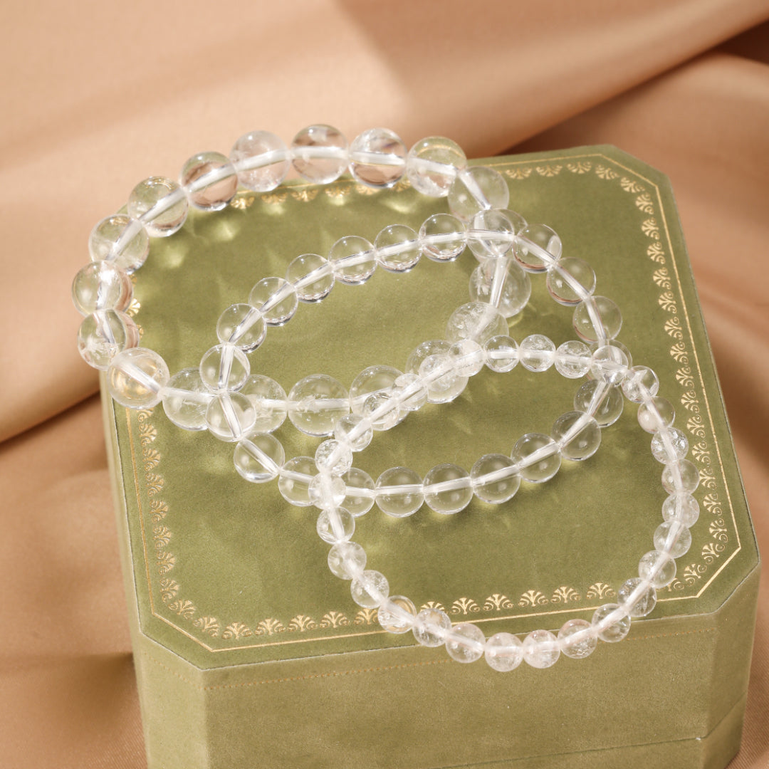 ATELIER-TIBET – Bracelet Cristal de Roche – Clarté Céleste