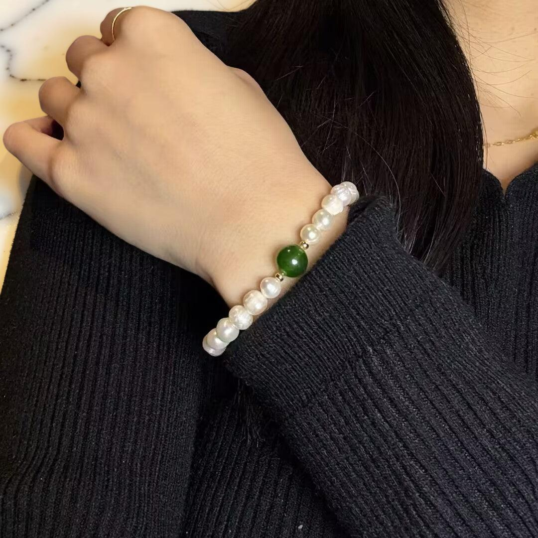ATELIER-TIBET – Bracelet Perle et Jade – Apaisement