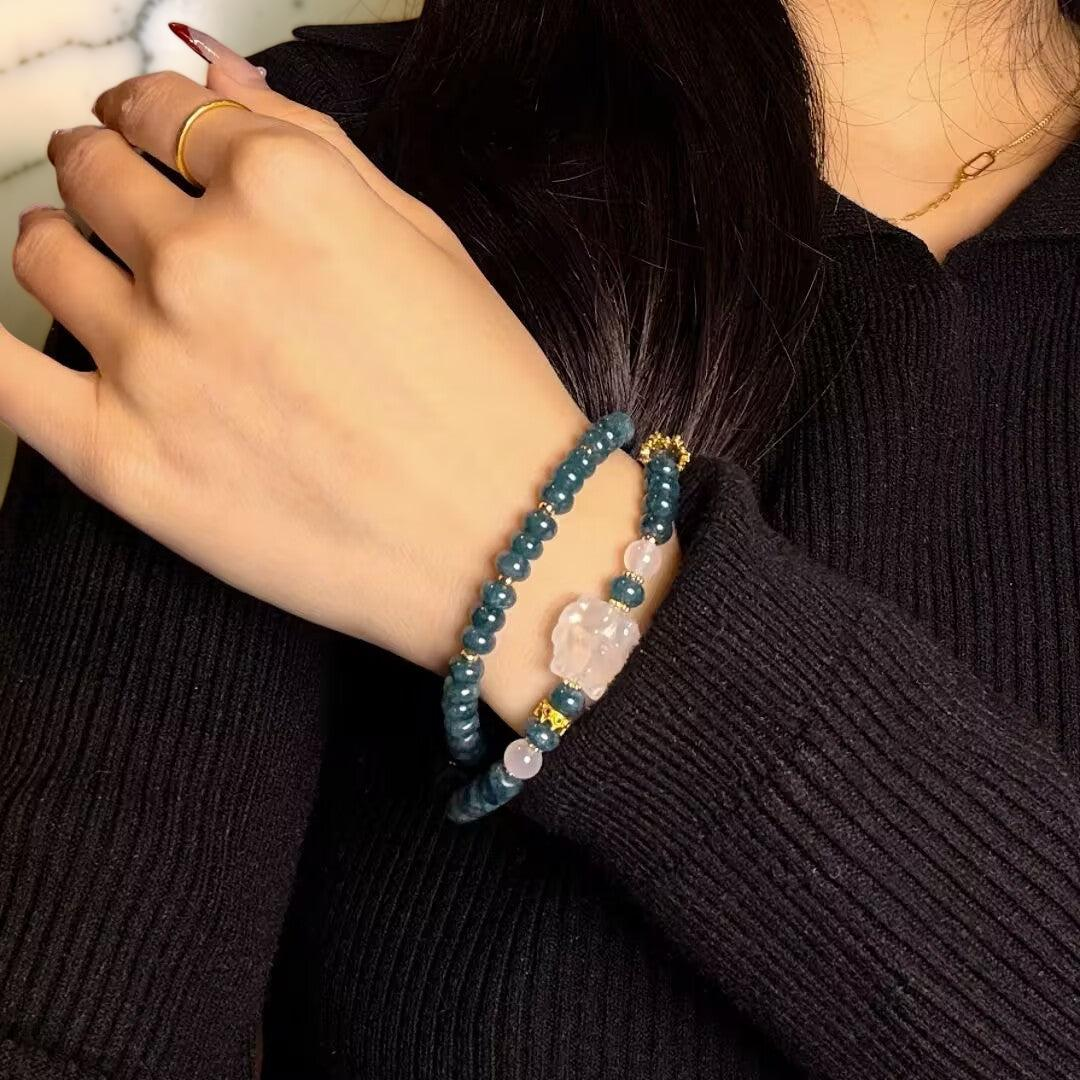 ATELIER-TIBET – Bracelet Jadéite – Renard Royal