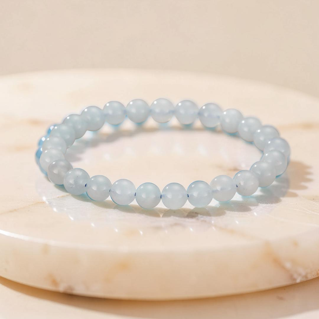 ATELIER-TIBET – Bracelet Aigue-Marine – Sérénité Océanique