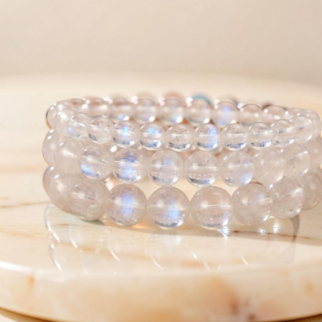 ATELIER-TIBET – Bracelet Pierre de Lune – Océan