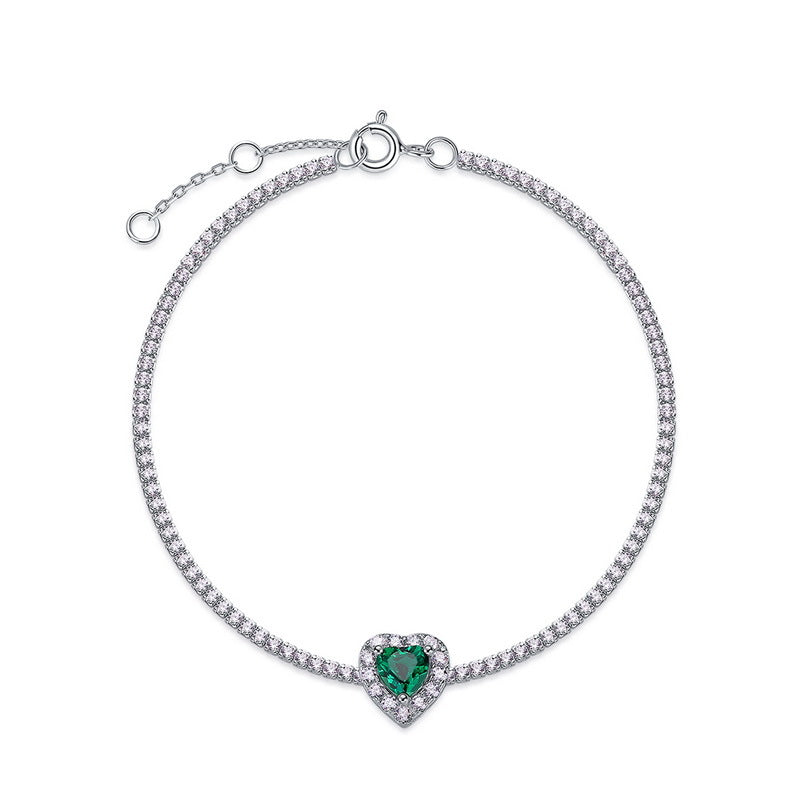 ATELIER-TIBET – Bracelet Émeraude – Essence de Nature, Argent 925