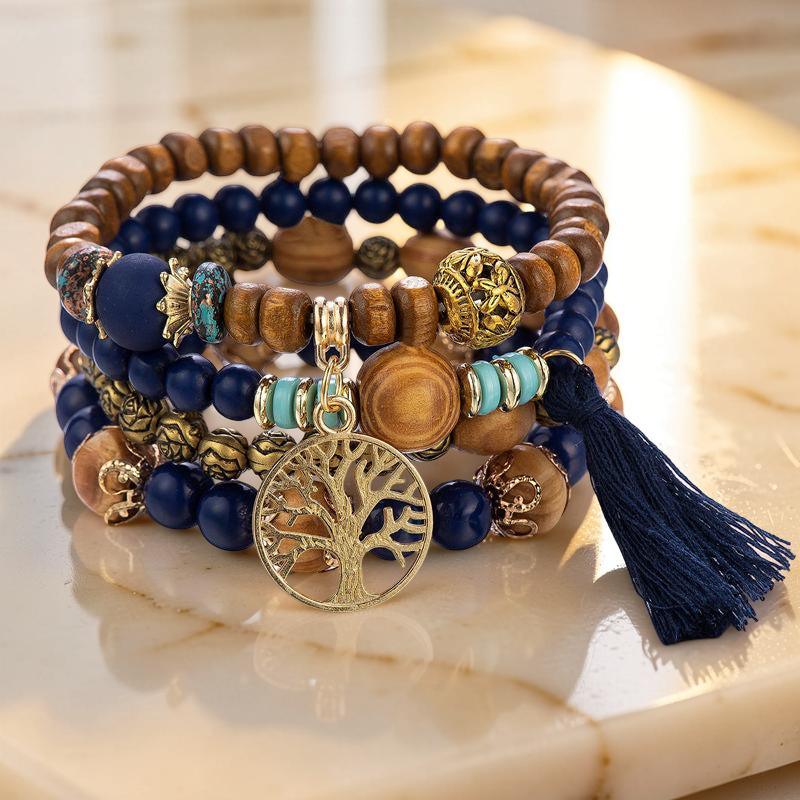 ATELIER-TIBET – Bracelet Arbre de Vie - Abondance, Bois