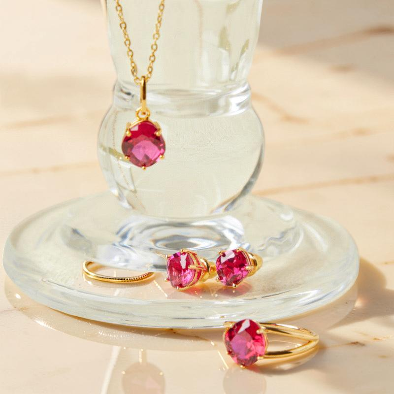 ATELIER-TIBET – Boucles d'Oreilles Cornaline – Essence de Vie, Argent Plaqué Or
