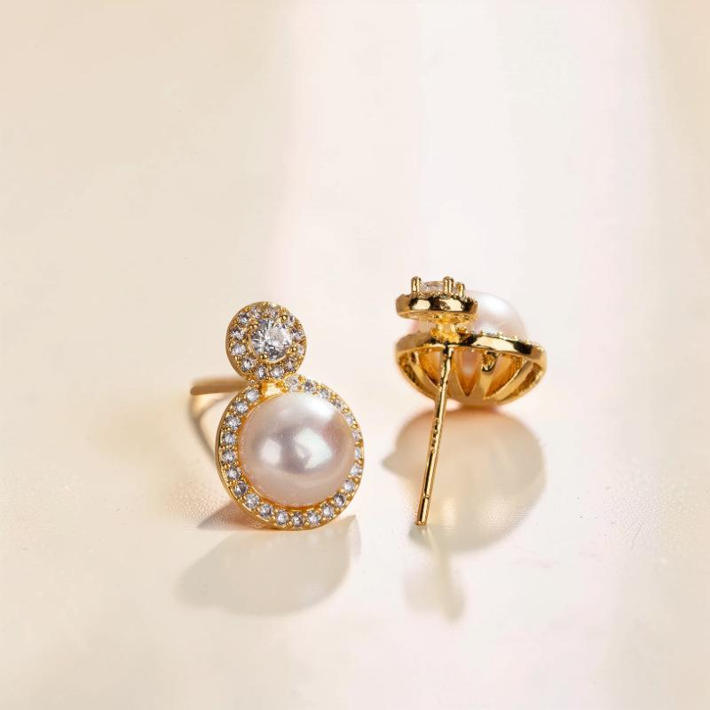 ATELIER-TIBET – Boucles d'Oreilles Perle – Lueur Royale