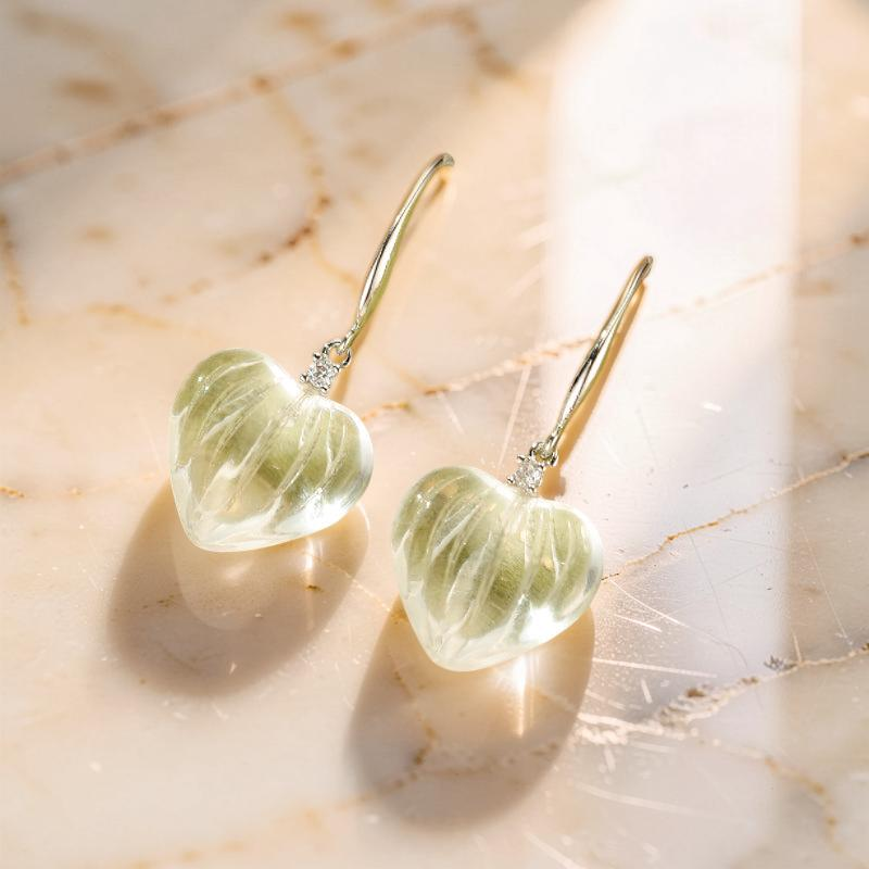 ATELIER-TIBET – Boucles d'Oreilles Cristal de Roche – Battement d’Ombre Lumineuse, Argent