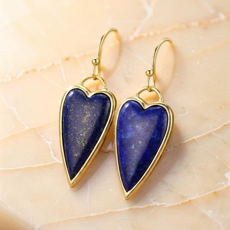 ATELIER-TIBET – Boucles d'Oreilles Lapis Lazuli – Reflet d'Amour
