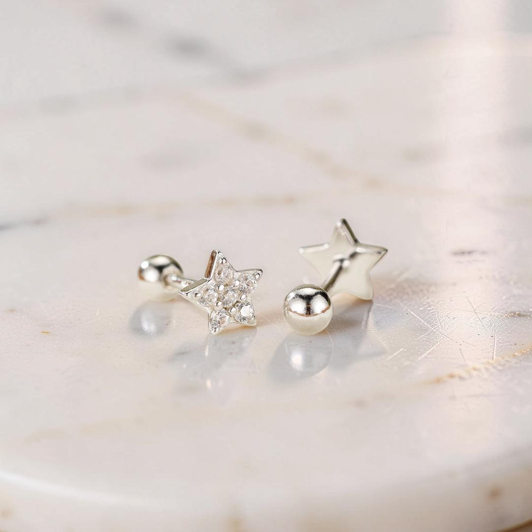 ATELIER-TIBET – Boucles d’Oreilles – Lumière Céleste, Argent 925