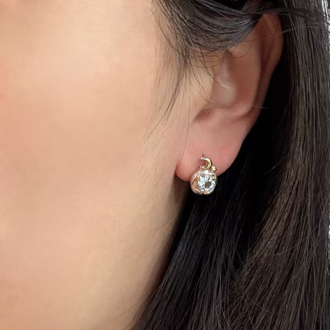 ATELIER-TIBET – Boucles d’Oreilles Topaze – Gouttes de Soleil, Argent 925