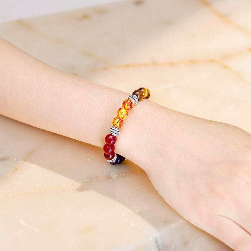 ATELIER-TIBET – Bracelet 7 Chakras en Pierres Naturelles – Sphères de Lumière