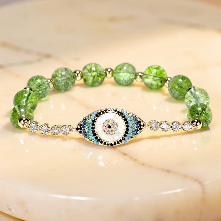 ATELIER-TIBET – Bracelet Péridot Mauvais Œil – Abondance