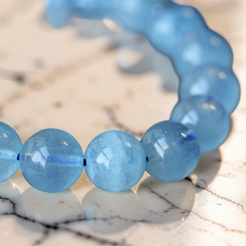 ATELIER-TIBET – Bracelet Aigue Marine – Douce Vague