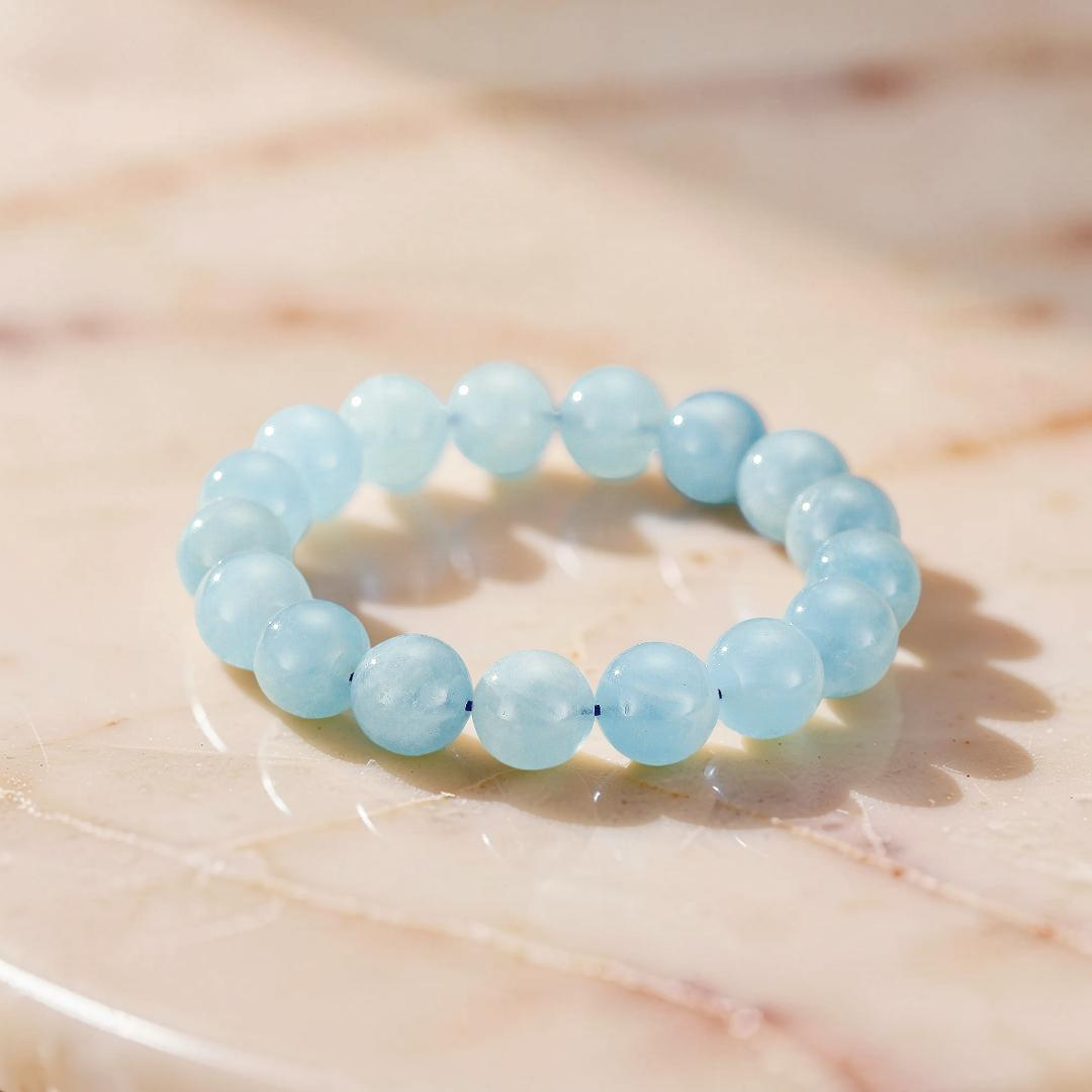 ATELIER-TIBET – Bracelet Aigue Marine – Esprit Calme