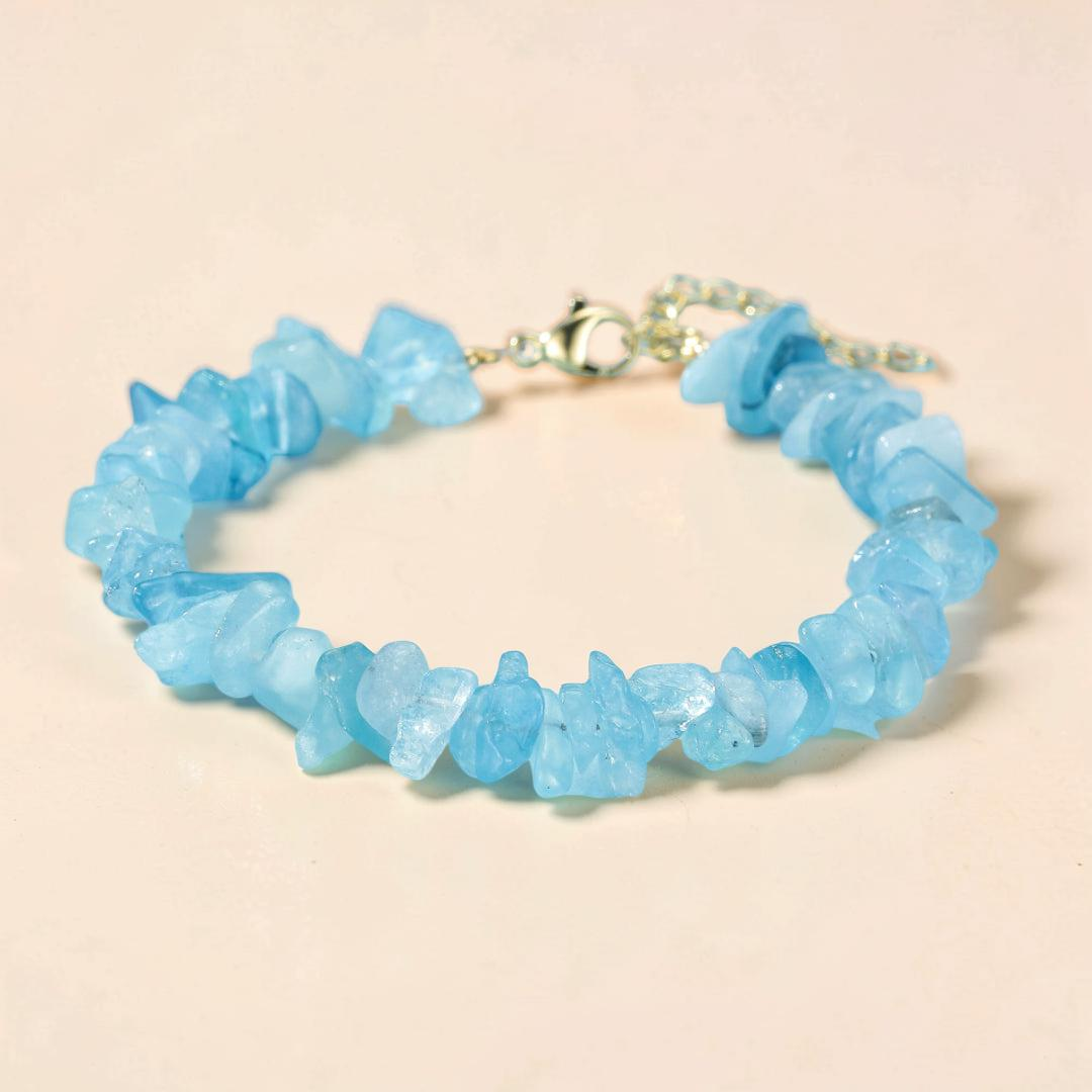 ATELIER-TIBET – Bracelet Aigue Marine – Trésor des Flots