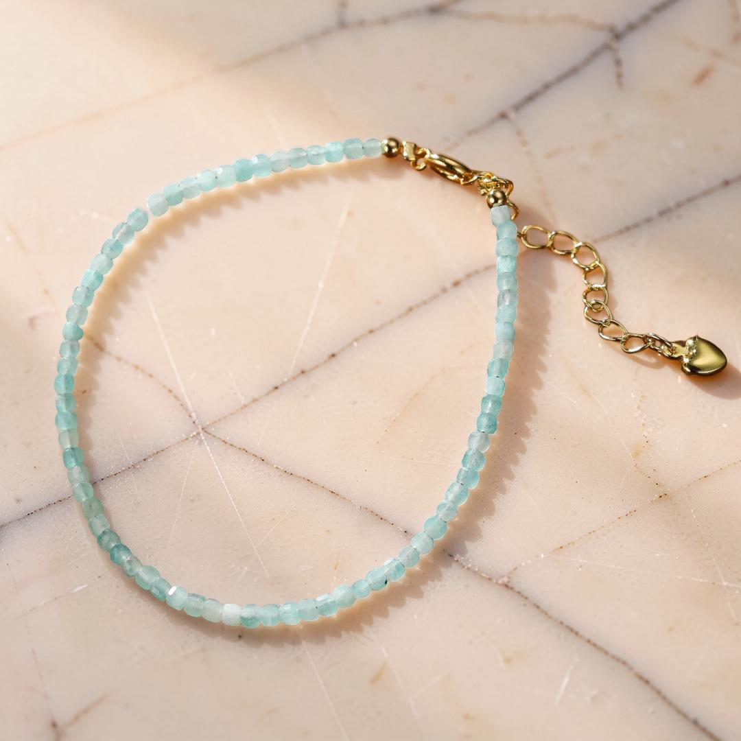 ATELIER-TIBET – Bracelet Amazonite Fine – Fil d'Azur
