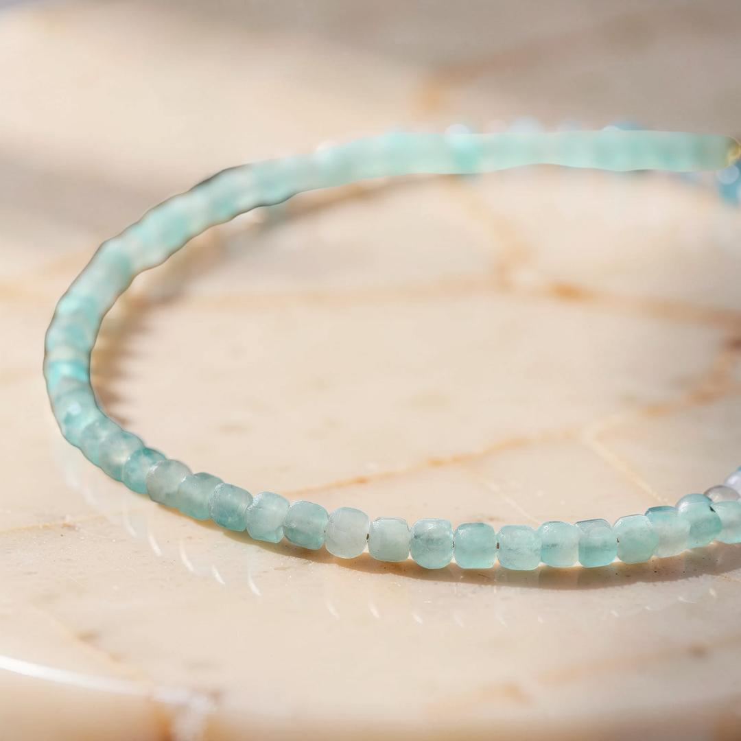 ATELIER-TIBET – Bracelet Amazonite Fine – Fil d'Azur