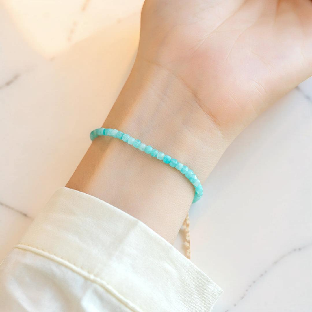 ATELIER-TIBET – Bracelet Amazonite Fine – Fil d'Azur