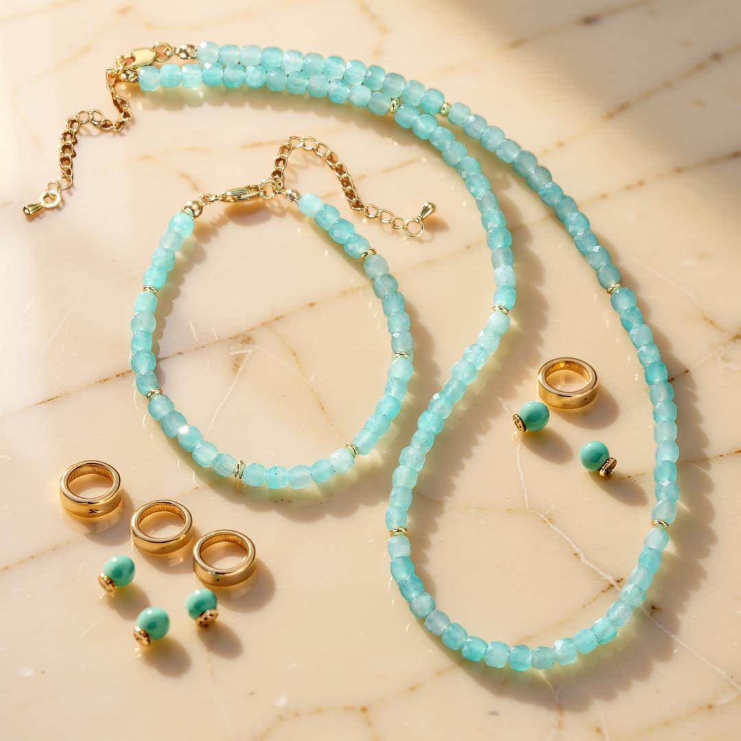 ATELIER-TIBET – Bracelet Amazonite – Reflet d'Aurore